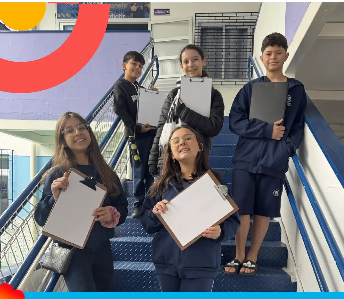 Alunos do Ensino Fundamental II do Colégio Vovó Raquel
